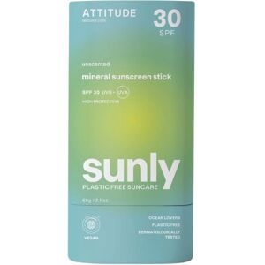 Attitude Minerálna ochranná tyčinka na telo bez parfumácie SPF 30 Sunly (Mineral Sunscreen Stick) 60 g Attitude Minerálna ochranná tyčinka na telo bez parfumácie SPF 30 Sunly (Mineral Sunscreen Stick) 60 g
