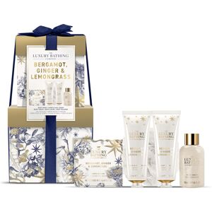The Luxury Bathing Company Darčeková mini sada starostlivosti o telo Bergamot, Zázvor & Lemongrass 5 ks The Luxury Bathing Company Darčeková mini sada starostlivosti o telo Bergamot, Zázvor & Lemongrass 5 ks