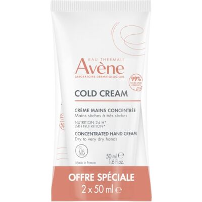 Avène Súprava krémov na ruky pre suchú až veľmi suchú pokožku Cold Cream 2 x 50 ml Avène Súprava krémov na ruky pre suchú až veľmi suchú pokožku Cold Cream 2 x 50 ml
