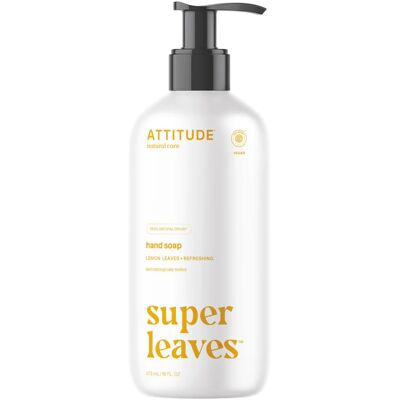 Attitude Prírodné mydlo na ruky Super Leaves Lemon Leaves (Hand Soap) 473 ml Attitude Prírodné mydlo na ruky Super Leaves Lemon Leaves (Hand Soap) 473 ml