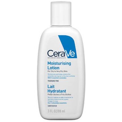 CeraVe Hydratačné mlieko na telo a tvár pre suchú až veľmi suchú pokožku Moisturizers (Moisturising Lotion) 88 ml CeraVe Hydratačné mlieko na telo a tvár pre suchú až veľmi suchú pokožku Moisturizers (Moisturising Lotion) 88 ml