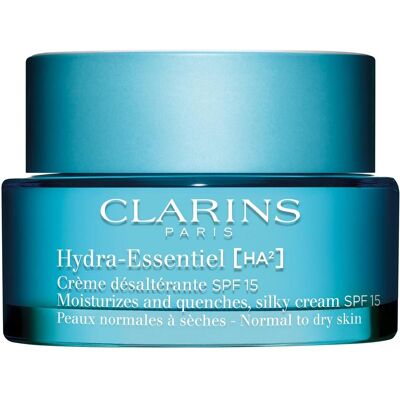 Clarins Hydratačný denný krém pre normálnu až suchú pleť SPF 15 Hydra Essentiel (Moisturizes and Quenches Silky Cream) 50 ml Clarins Hydratačný denný krém pre normálnu až suchú pleť SPF 15 Hydra Essentiel (Moisturizes and Quenches Silky Cream) 50 ml