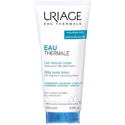 Uriage Hodvábne telové mlieko pre suchú a citlivú pokožku Eau Thermale (Silky Body Lotion) 200 ml Uriage Hodvábne telové mlieko pre suchú a citlivú pokožku Eau Thermale (Silky Body Lotion) 200 ml