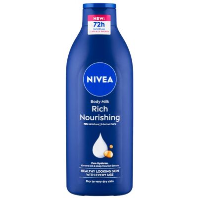 Nivea Výživné telové mlieko pre suchú až veľmi suchú pokožku (Body Milk) 400 ml Nivea Výživné telové mlieko pre suchú až veľmi suchú pokožku (Body Milk) 400 ml
