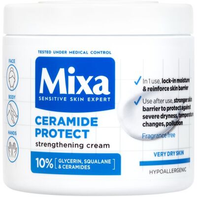 Mixa Posilňujúca telová starostlivosť pre veľmi suchú pokožku Ceramide Protect (Strengthening Cream) 400 ml Mixa Posilňujúca telová starostlivosť pre veľmi suchú pokožku Ceramide Protect (Strengthening Cream) 400 ml