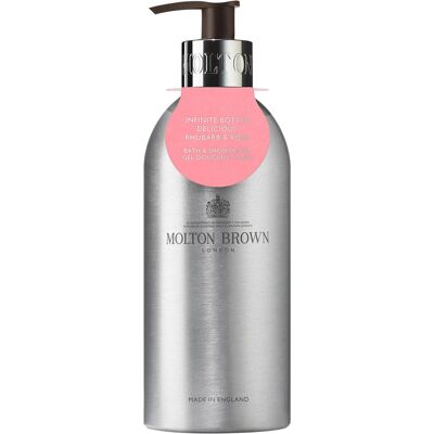 Molton Brown Kúpeľový a sprchový gél Infinite Bottle Delicious Rhubarb & Rose (Bath & Shower Gél) 400 ml Molton Brown Kúpeľový a sprchový gél Infinite Bottle Delicious Rhubarb & Rose (Bath & Shower Gél) 400 ml
