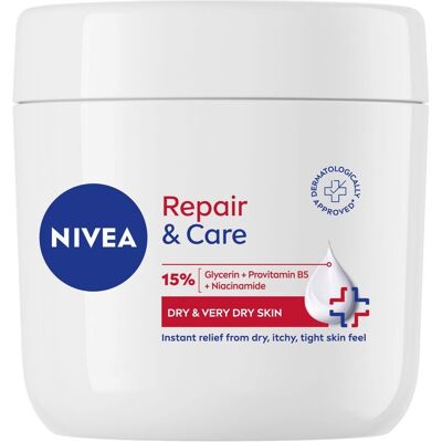 Nivea Hydratačný telový krém 15% Repair & Care 400 ml Nivea Hydratačný telový krém 15% Repair & Care 400 ml