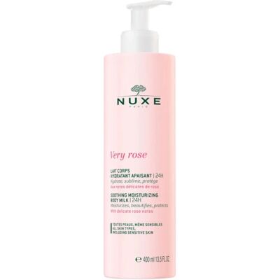 Nuxe Upokojujúce hydratačné telové mlieko Very Rose (Soothing Moisturizing Body Milk) 400 ml Nuxe Upokojujúce hydratačné telové mlieko Very Rose (Soothing Moisturizing Body Milk) 400 ml