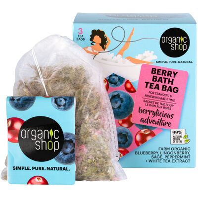 Organic Shop Vrecká do kúpeľa Bobuľové dobrodružstvo (Bath Tea Bag) 3 x 50 g Organic Shop Vrecká do kúpeľa Bobuľové dobrodružstvo (Bath Tea Bag) 3 x 50 g