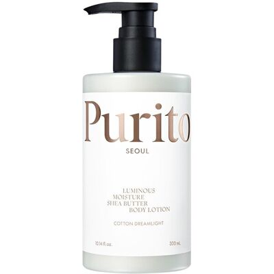 PURITO Telové mlieko s bambuckým maslom Cotton Dreamlight (Luminous Moisture Shea Butter Body Lotion) 300 ml PURITO Telové mlieko s bambuckým maslom Cotton Dreamlight (Luminous Moisture Shea Butter Body Lotion) 300 ml