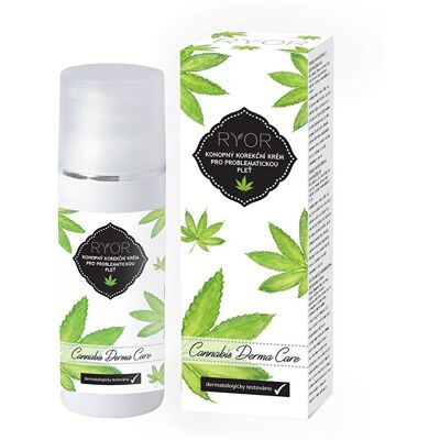 RYOR Konopný korekčný krém na problematickú pleť Cannabis Derma Care 50 ml RYOR Konopný korekčný krém na problematickú pleť Cannabis Derma Care 50 ml