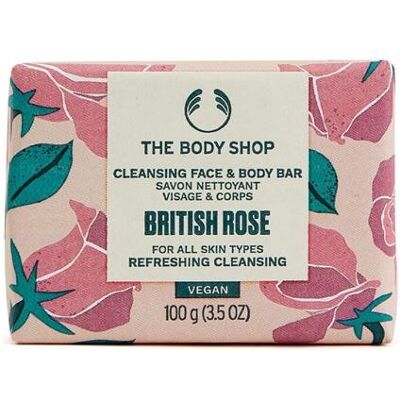 The Body Shop Tuhé mydlo na tvár a telo British Rose (Cleansing Face & Body Bar) 100 g The Body Shop Tuhé mydlo na tvár a telo British Rose (Cleansing Face & Body Bar) 100 g
