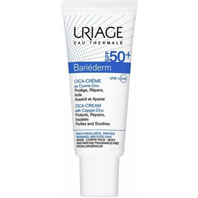 Uriage Regeneračný krém na popraskanú pokožku Bariederm SPF 50 (Cica Cream) 40 ml Uriage Regeneračný krém na popraskanú pokožku Bariederm SPF 50 (Cica Cream) 40 ml
