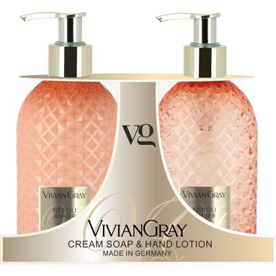 Vivian Gray Kozmetická sada starostlivosti o ruky Neroli & Amber (Cream Soap & Hand Lotion) Vivian Gray Kozmetická sada starostlivosti o ruky Neroli & Amber (Cream Soap & Hand Lotion)