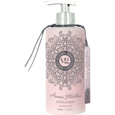 Vivian Gray Krémové tekuté mydlo na ruky Aroma Selection Lotus & Rose (Cream Soap) 400 ml Vivian Gray Krémové tekuté mydlo na ruky Aroma Selection Lotus & Rose (Cream Soap) 400 ml