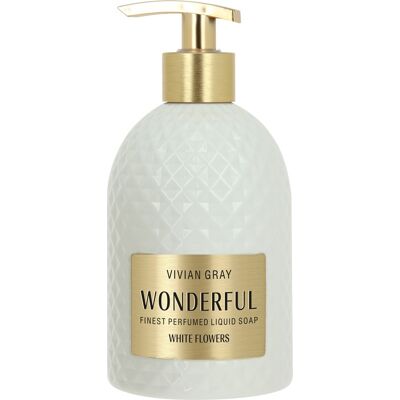 Vivian Gray Luxusné tekuté mydlo Wonderful White Flowers (Liquid Soap) 500 ml Vivian Gray Luxusné tekuté mydlo Wonderful White Flowers (Liquid Soap) 500 ml