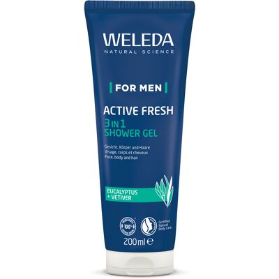 Weleda Pánsky sprchový gél For Men Active Fresh (3 in 1 Shower Gél) 200 ml Weleda Pánsky sprchový gél For Men Active Fresh (3 in 1 Shower Gél) 200 ml