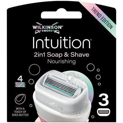 Wilkinson Sword Náhradná hlavica Intuition Soap and Shave Nourishing 3 ks Wilkinson Sword Náhradná hlavica Intuition Soap and Shave Nourishing 3 ks