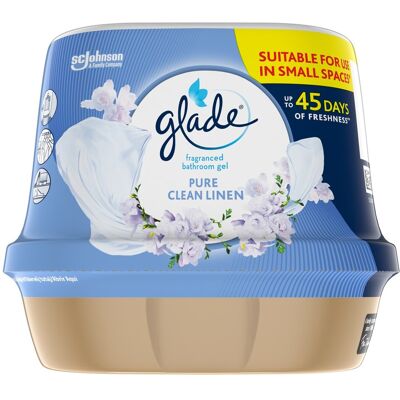 Glade Vonný gél do kúpeľne Pure Clean Linen 180 g Glade Vonný gél do kúpeľne Pure Clean Linen 180 g