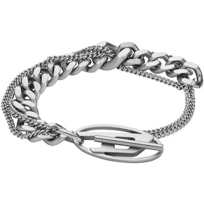 Diesel Výrazný dvojitý unisex náramok z ocele DX1550040 Diesel Výrazný dvojitý unisex náramok z ocele DX1550040