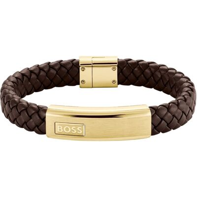 Hugo Boss Fashion pánsky kožený náramok Lander 1580746M Hugo Boss Fashion pánsky kožený náramok Lander 1580746M