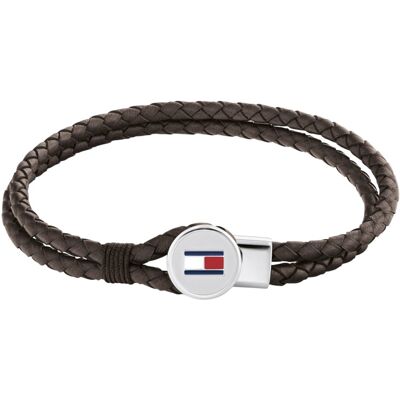 Tommy Hilfiger Moderný kožený náramok v hnedej farbe 2790655 17,5 cm Tommy Hilfiger Moderný kožený náramok v hnedej farbe 2790655 17,5 cm