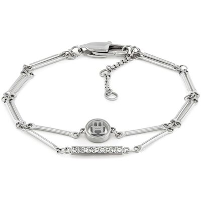 Tommy Hilfiger Módny dvojitý náramok s kryštálmi 2780999 Tommy Hilfiger Módny dvojitý náramok s kryštálmi 2780999