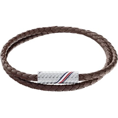Tommy Hilfiger Štýlový dvojitý kožený náramok 2790468 Tommy Hilfiger Štýlový dvojitý kožený náramok 2790468