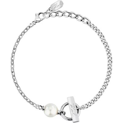 Karl Lagerfeld Oceľový náramok pre ženy Pearl KLAYR07 Karl Lagerfeld Oceľový náramok pre ženy Pearl KLAYR07
