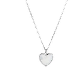 AGAIN Jewelry Nežný strieborný náhrdelník Srdce s perleťou AJNA0031 (retiazka, prívesok) AGAIN Jewelry Nežný strieborný náhrdelník Srdce s perleťou AJNA0031 (retiazka, prívesok)