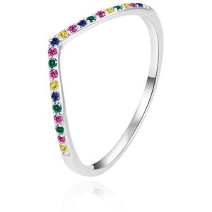 Agato Elegantný strieborný prsteň s farebnými zirkónmi AGT-R58C 58 mm Agato Elegantný strieborný prsteň s farebnými zirkónmi AGT-R58C 58 mm