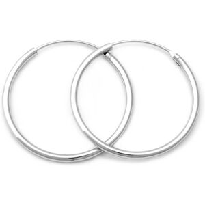 Beneto Elegantné kruhové náušnice zo striebra AGUC351 / N 2 cm Beneto Elegantné kruhové náušnice zo striebra AGUC351 / N 2 cm