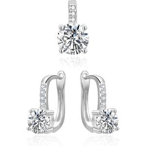 Beneto Elegantný set strieborných šperkov so zirkónmi AGSET359 (prívesok, náušnice) Beneto Elegantný set strieborných šperkov so zirkónmi AGSET359 (prívesok, náušnice)