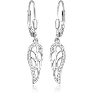Beneto Elegantné strieborné náušnice s čírymi zirkónmi Anjelské krídla AGUC2585L Beneto Elegantné strieborné náušnice s čírymi zirkónmi Anjelské krídla AGUC2585L