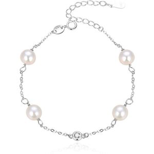 Beneto Elegantný strieborný náramok s perličkami AGB411/21P Beneto Elegantný strieborný náramok s perličkami AGB411/21P