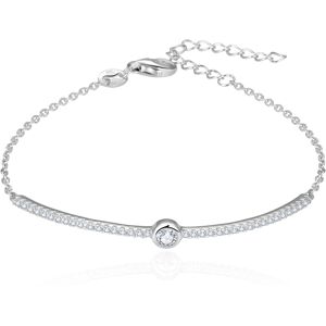 Beneto Elegantný strieborný náramok so zirkónmi AGB628 / 21 Beneto Elegantný strieborný náramok so zirkónmi AGB628 / 21