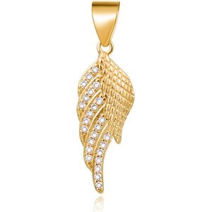 Beneto Strieborný prívesok so zirkónmi Anjelské krídlo AGH594-GOLD Beneto Strieborný prívesok so zirkónmi Anjelské krídlo AGH594-GOLD