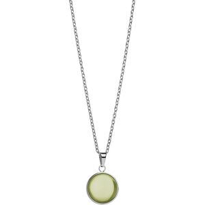 Bering Slušivý oceľový náhrdelník so zeleným kryštálom Artic Symphony 430-155-450 Bering Slušivý oceľový náhrdelník so zeleným kryštálom Artic Symphony 430-155-450