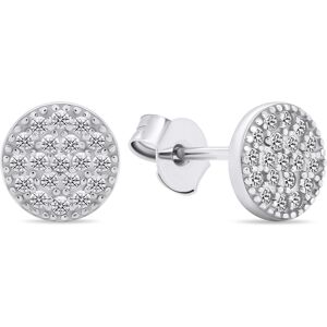 Brilio Silver Elegantné strieborné náušnice kôstky so zirkónmi EA570W Brilio Silver Elegantné strieborné náušnice kôstky so zirkónmi EA570W
