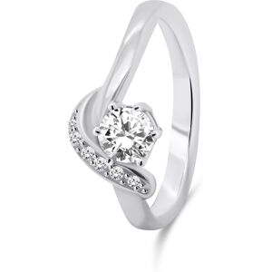 Brilio Silver Elegantný strieborný prsteň so zirkónmi RI048W 56 mm Brilio Silver Elegantný strieborný prsteň so zirkónmi RI048W 56 mm
