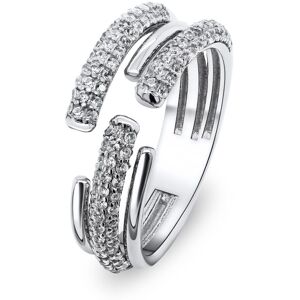 Brilio Silver Luxusný otvorený prsteň s čírymi zirkónmi RI036W 60 mm Brilio Silver Luxusný otvorený prsteň s čírymi zirkónmi RI036W 60 mm