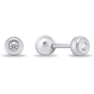 Brilio Silver Minimalistické strieborné náušnice s čírymi zirkónmi EA926/7/8W 0,4 cm Brilio Silver Minimalistické strieborné náušnice s čírymi zirkónmi EA926/7/8W 0,4 cm