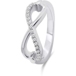Brilio Silver Moderný strieborný prsteň Nekonečno RI052W 54 mm Brilio Silver Moderný strieborný prsteň Nekonečno RI052W 54 mm