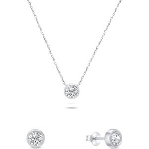 Brilio Silver Elegantný set strieborných šperkov so zirkónmi SET220W (náhrdelník, náušnice) Brilio Silver Elegantný set strieborných šperkov so zirkónmi SET220W (náhrdelník, náušnice)