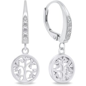 Brilio Silver Módne visiace náušnice Strom života EA740W Brilio Silver Módne visiace náušnice Strom života EA740W