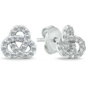 Brilio Silver Strieborné náušnice Triquetra s kubickými zirkónmi EA1172W Brilio Silver Strieborné náušnice Triquetra s kubickými zirkónmi EA1172W