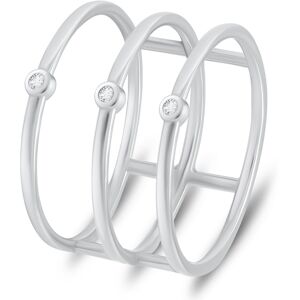 Brilio Silver Originálny strieborný prsteň so zirkónmi RI069W 54 mm Brilio Silver Originálny strieborný prsteň so zirkónmi RI069W 54 mm