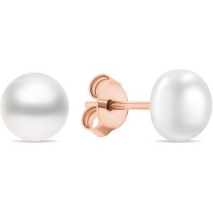 Brilio Silver Pôvabné bronzové náušnice kôstky s pravými perlami EA585/6/7/8R 0,6 cm Brilio Silver Pôvabné bronzové náušnice kôstky s pravými perlami EA585/6/7/8R 0,6 cm