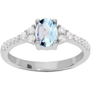 Kalace Pôvabný strieborný prsteň s topazom Mystic Stone SRC0203TZ 50 mm Kalace Pôvabný strieborný prsteň s topazom Mystic Stone SRC0203TZ 50 mm