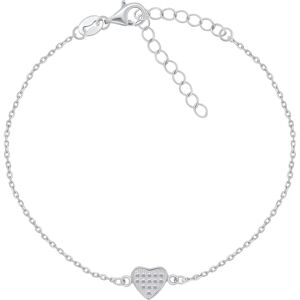 Brilio Silver Romantický strieborný náramok Srdce BR18W Brilio Silver Romantický strieborný náramok Srdce BR18W